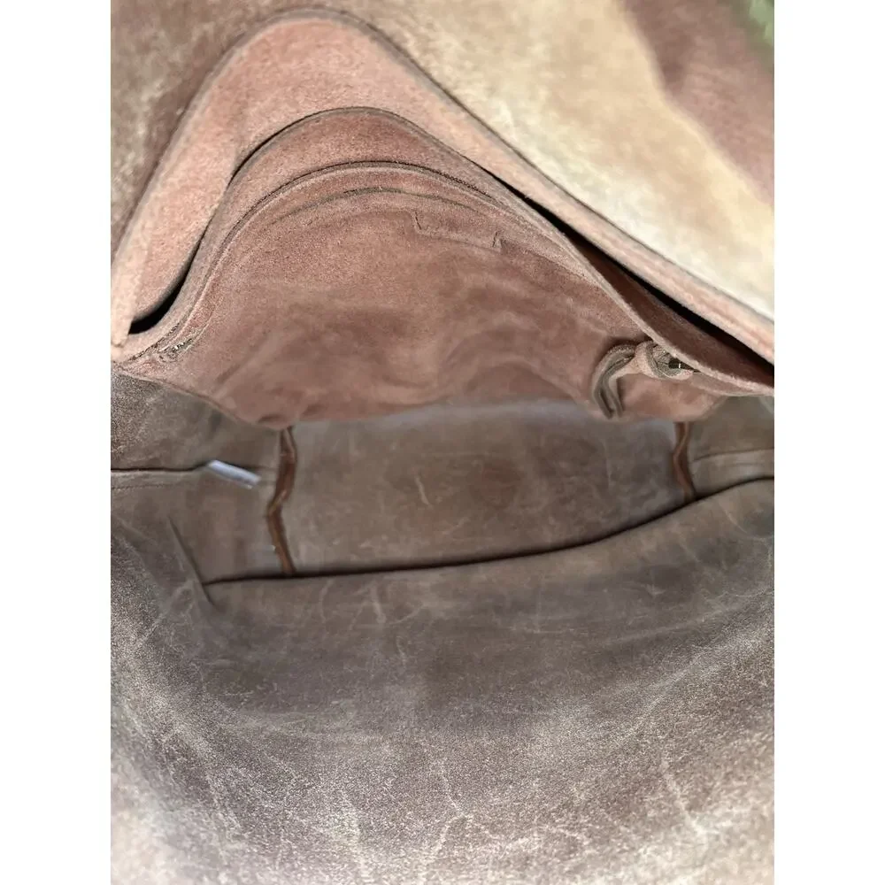 Madewell Leather Zip Top Bucket Tote Bag Brown Shoulder Bag